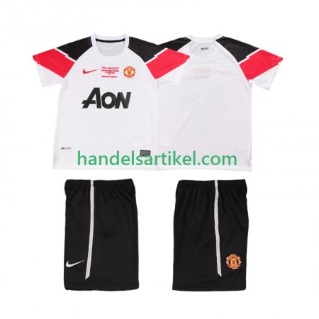 Manchester United Champions League 2011 2012 Retro Kinder 3rd Trikotsatz Kurzarm